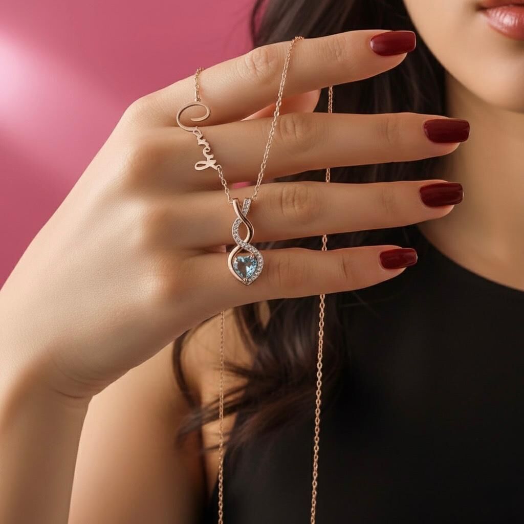 Doğum Taşı Damla Kolye