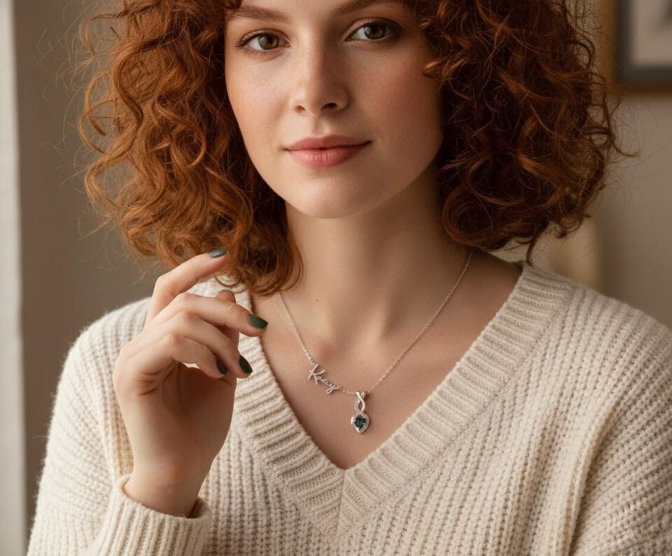 Doğum Taşı Damla Kolye