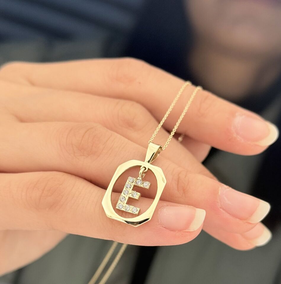 Baş Harfli Minimal Kolye – 925 Ayar Gümüş, Zarif ve Kişiselleştirilmiş Kadın Kolyesi Gümüş (Silver) Renk - 60 cm