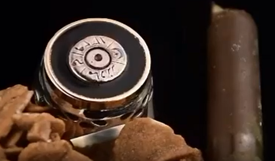 Özel Tasarım Çanakkale Savaşı Mermi Kovanı Montürlü Gümüş Yüzük