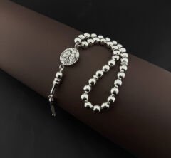 Özel Tasarım 925 Ayar Gümüş Ayet-el Kürsi İşlemeli Tesbih