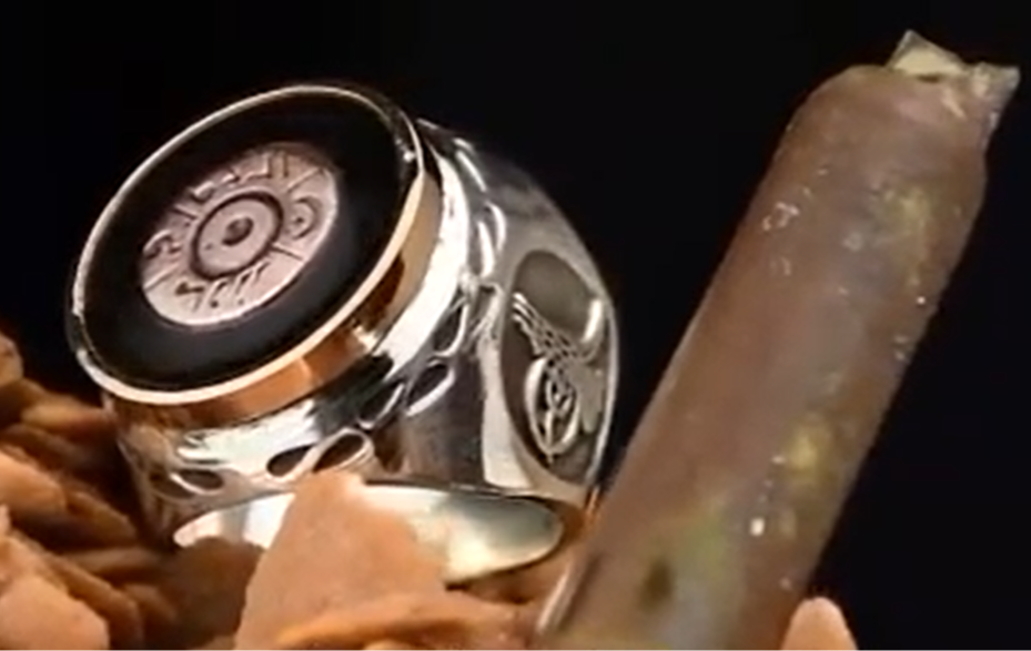 Çanakkale Savaşı Mermi Kovanı Tasarımlı 925 Ayar Gümüş Erkek Yüzük