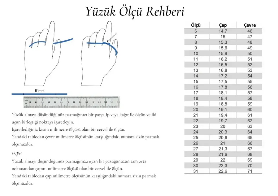 Kişiye Özel 925 Ayar Gümüş Yüzüğü –
