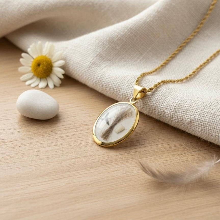 İlk Dişim ve Saç Telim Kişiye Özel Gümüş Anı Kolye