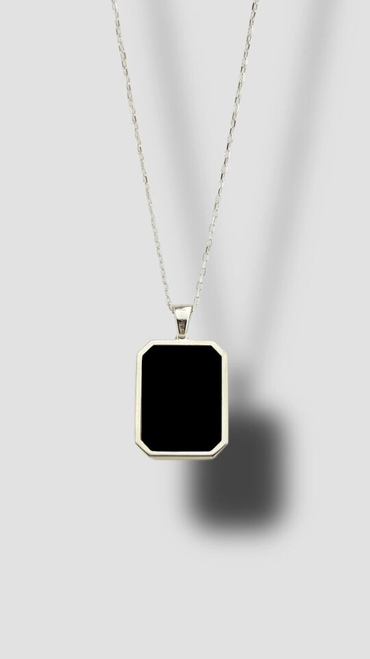 Sihirli Kolye – 925 Ayar Gümüş, Isıyla Görüntü Beliren Kişiye Özel Kadın Kolyesi Gümüş - Silver - 50 cm