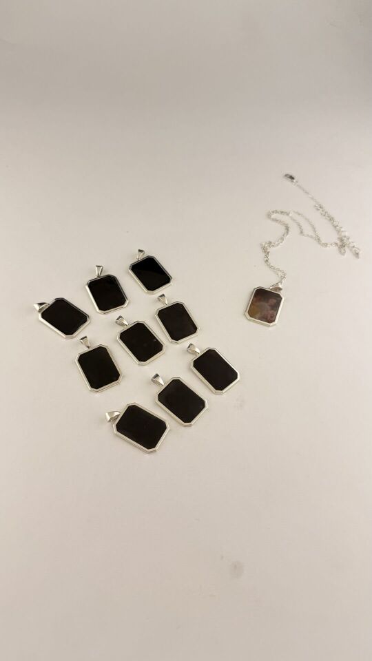 Sihirli Kolye – 925 Ayar Gümüş, Isıyla Görüntü Beliren Kişiye Özel Kadın Kolyesi Gümüş - Silver - 50 cm