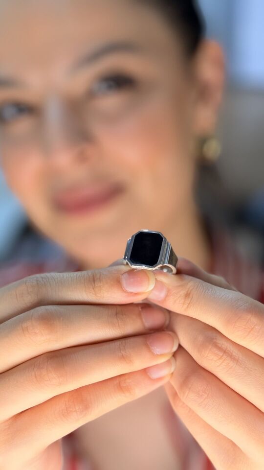 Sihirli Yüzük – 925 Ayar Gümüş, Isıyla Görüntü Beliren Kişiye Özel Şık Yüzük 23 - Gümüş - Silver