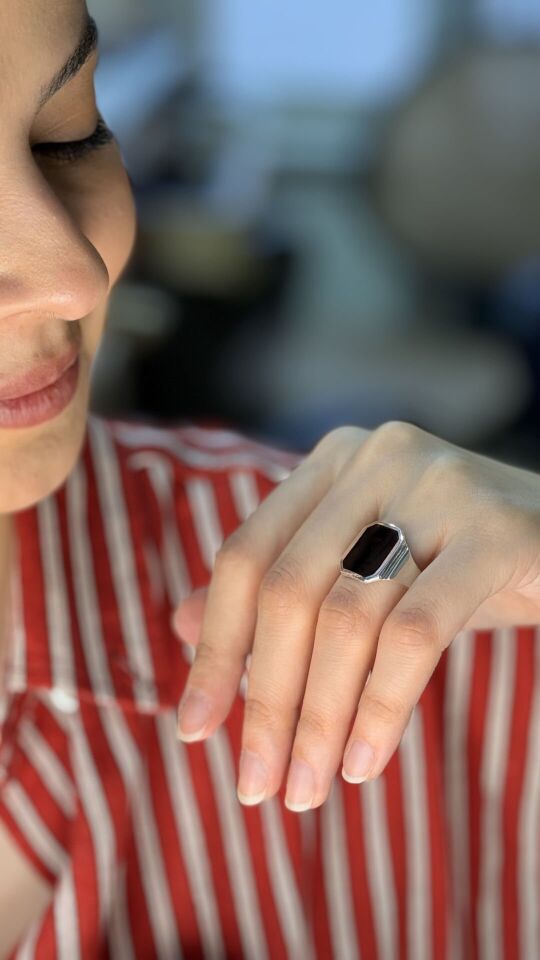 Sihirli Yüzük – 925 Ayar Gümüş, Isıyla Görüntü Beliren Kişiye Özel Şık Yüzük 15 - Sarı Altın 