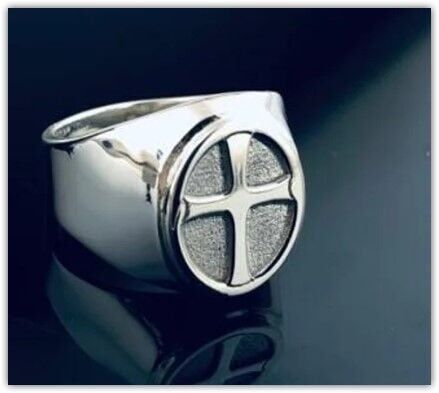 Erkek Gümüş Cross Yüzük – Gotik Tarz Haçlı Yüzük | Tarıkusta Özel Tasarım Gümüş - Silver - 10