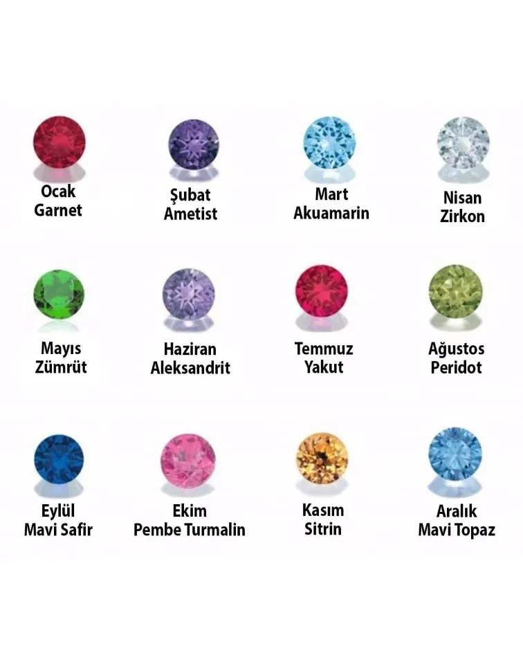 Doğum Taşlı Harfli Kolye – Sevginizi Zarafetle İfade Edin Kasım